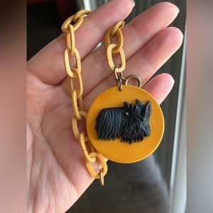 Vintage Scottie Dog Bakelite Bracelet